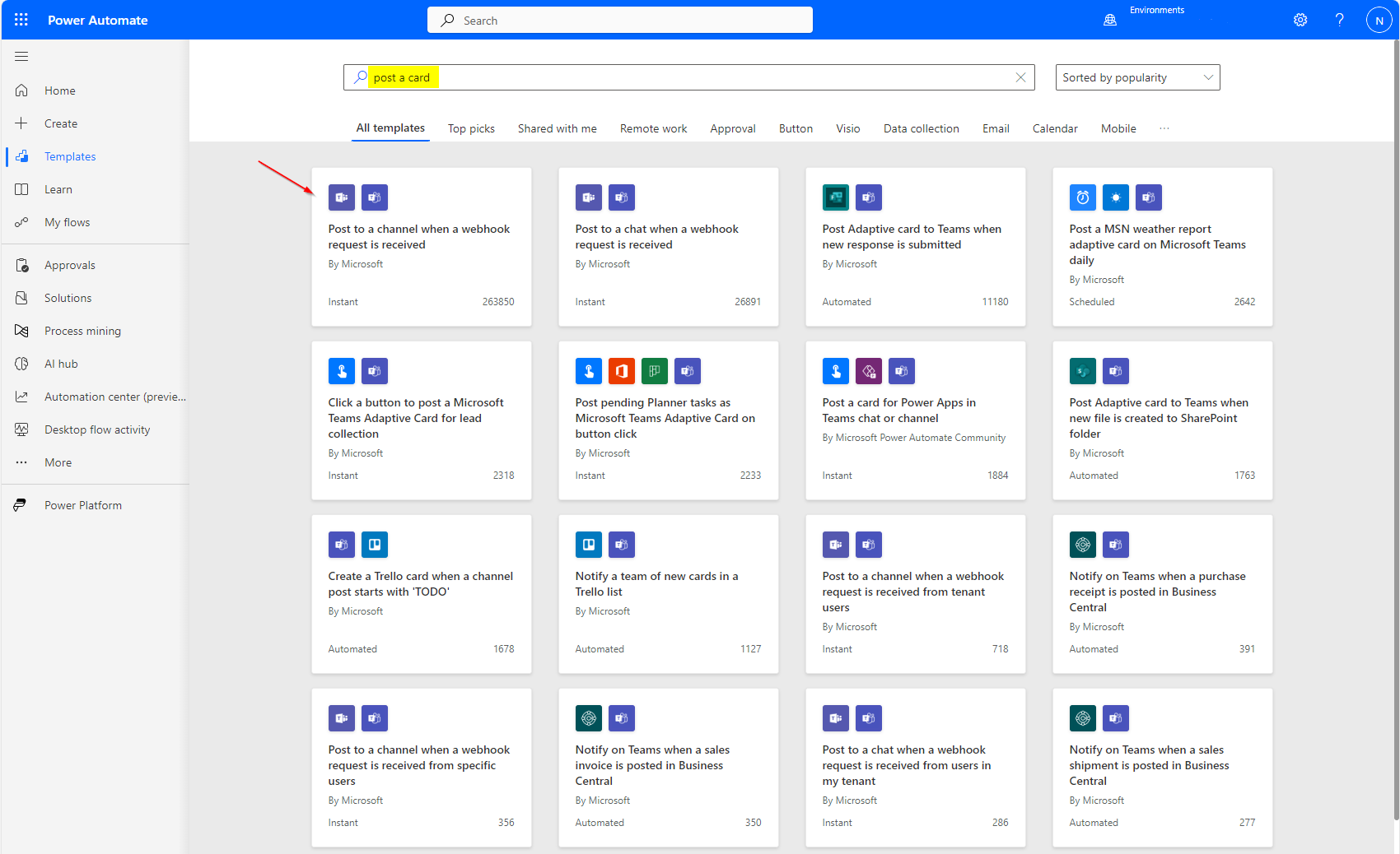 Power Automate Teams Notifications KB 2.png