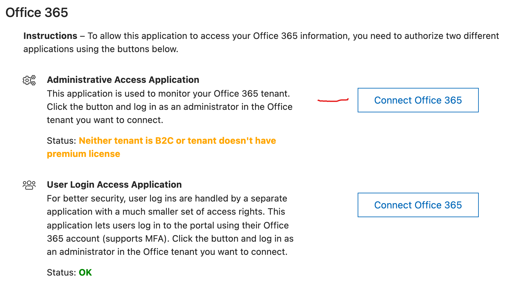 Account settings
